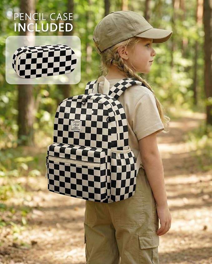 atgark Corduroy Toddler Backpack for Boys 2-5: Preschool Backpack for Boys With Pencil Case