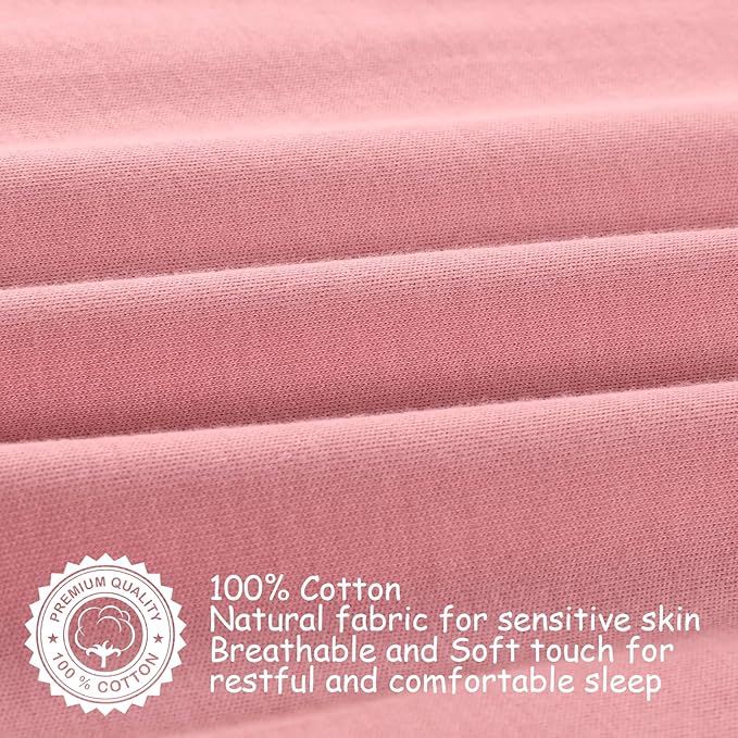 Looxii Baby Sleep Sack 0.5 TOG, 100% Cotton 3 Pack Wearable Blanket Baby Sleep Bag for Newborn Infant, 2-Way Zipper Lightweight Toddler Sleeping Sack 0-6 Months