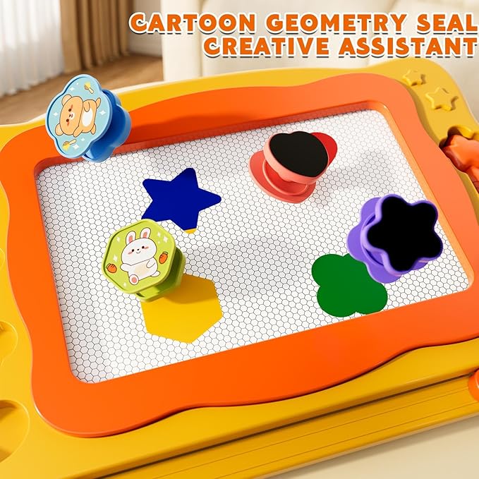 Large Magnetic Drawing Board for Toddlers, Magnetic Doodle Board for Kids, Etch A Sketch Magnet Erasable Writing Pad, Preschool Education Travel Toys for Kids Boys Girls Age 3 4 5 6 7 8 Years Old