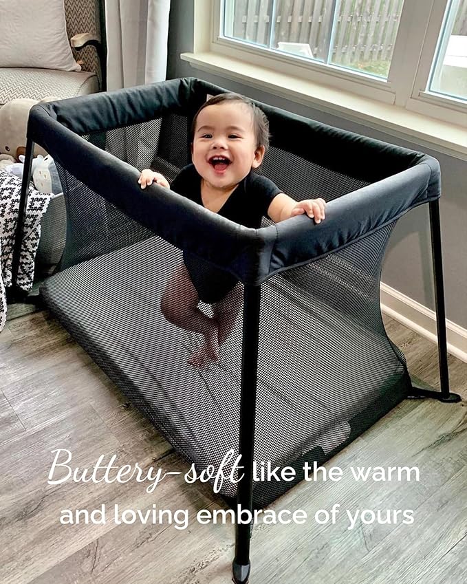 Graco Pack and Play Sheets Fitted – Compatible with Graco Pack n Play Playard Crib & Other 27 x 39 Inch Playpen Mattress, Buttery Soft Jersey Playard Sheets, Grey Navy Cloud, 3Pack