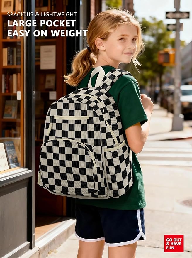 atgark Corduroy Toddler Backpack for Boys 2-5, Cute Kids Backpacks Boys - Preschool Kindergarten Backpack 13.7" H Fit Folder