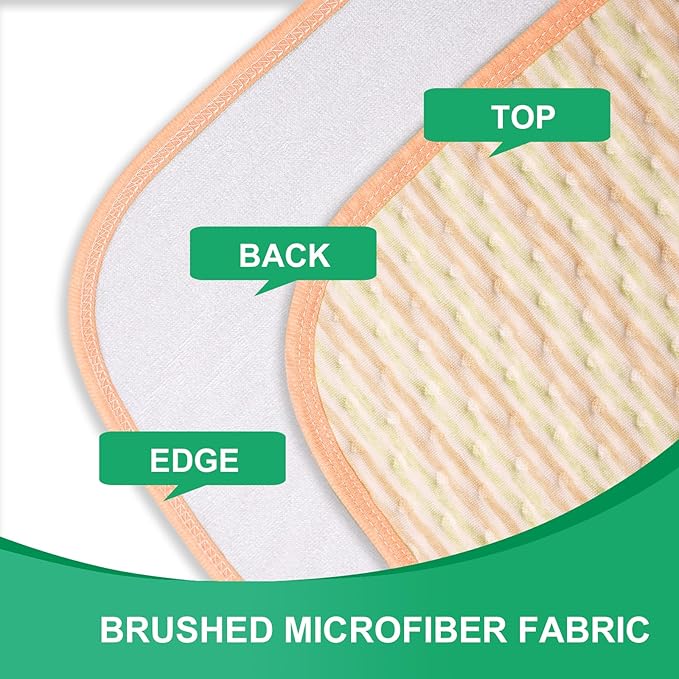 Bed Pads for Incontinence Washable Waterproof, 36" x 34" (Pack of 3) - Reusable Medium Bamboo Fiber Pee Pads for Adults, Women, Elderly, Pet, 4-Layer Underpads for Sofa, Couch, Furniture - KELISITING