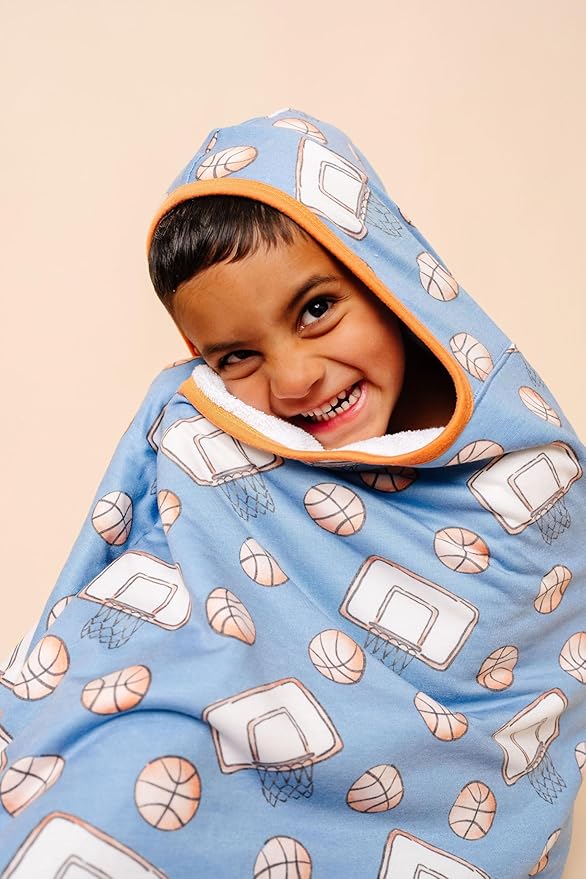 Copper Pearl Hooded Bath Towels Premium Knit/Terry Cloth Toddler Towels with Hood, Pockets, and Cool Designs - Great to Gift and Make Bath Time Fun - Big Kids Hooded Towel, Dunk