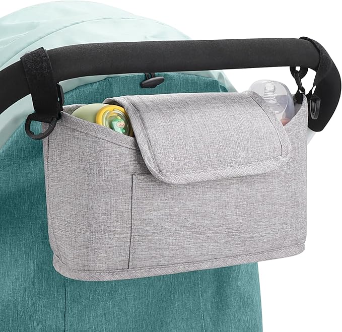 Accmor Universal Stroller Organizer, Stroller Bag Caddy Organizer, Stroller Organizer Accessories for Uppababy, Baby Jogger, Nuna, Doona, Britax Strollers