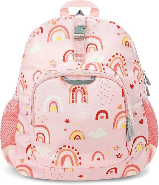 JAN & JUL Little Xplorers Kids' Backpack (Pink Rainbow, One Size)