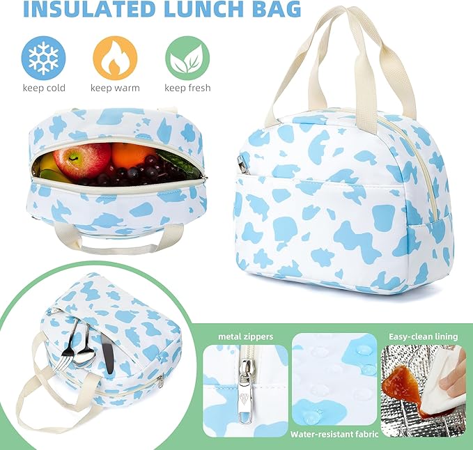 Hidds Backpack for Girls 3 PCS College School Backpacks Kids Bookbag Set with Lunch Box School Bag Daypack Teens Women