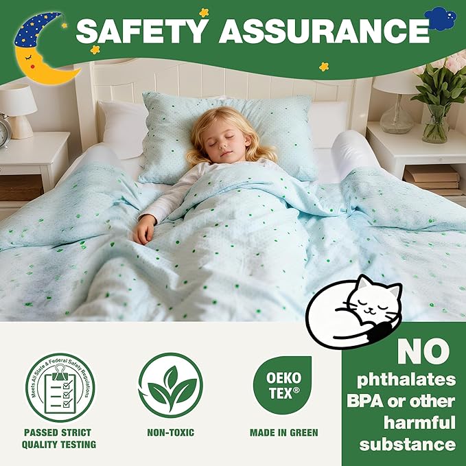 Baby Bed Bumpers for Toddlers, Foam Bed Guard Rail for Kids Bed Twin Full Queen King Size Bed, 2 Pack