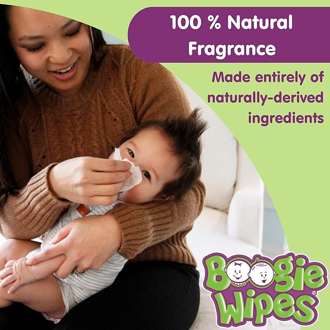 Boogie Wipes Gentle Wet Wipes for Baby and Kids, Face, Hand, Body & Nose, Made with Vitamin E, Aloe, Chamomile and Natural Saline, Fresh Scent, 90 Count