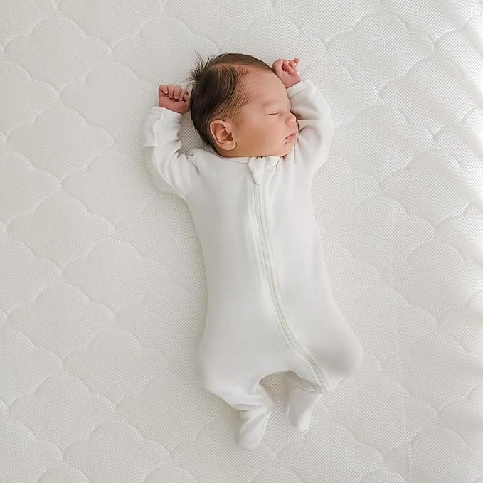 Newton Baby Crib Mattress and Toddler Bed - Ultra-Breathable Proven to Reduce Suffocation Risk, 100% Washable, 2-Stage, Non-Toxic Better Than Organic, Removable Cover - Deluxe 5.5" Thick - White