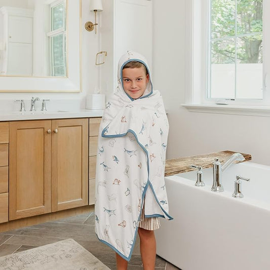 Arctic Wonder Premium Big Kid Hooded Towel