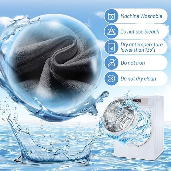 Premium Bamboo Mattress Protector – King Size, Waterproof, & Ultra Soft Breathable Noiseless Washable Bed Mattress Cover for Comfort & Protection MC03KING-LG