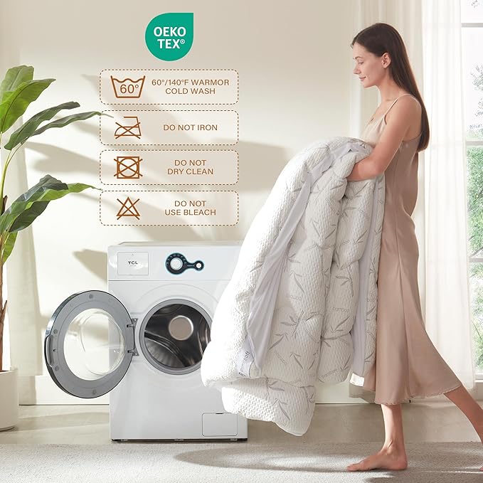 100% Waterproof Twin Size Mattress Topper,Thick Pillow Top Mattress Pad,Up to 21 Inch Deep Pocket,Soft Breathable Mattress Pad for Back Pain, Protector Cover(White)
