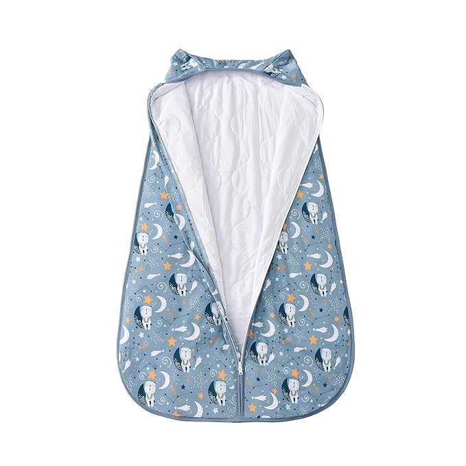 Baby Sleep Sack 2-4 T 95% Rayon from Bamboo 5% Spandex Boys & Girls Wearable Blanket 1.0 TOG Toddler Sleeping Sack 2- Way Zipper X-Large Blue Bears