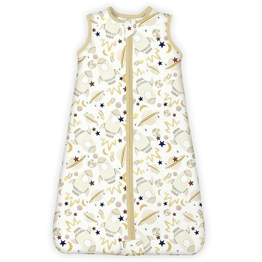 Toddler Sleep Sack 2t-3t-4t, 1.0 TOG Sleep Sack with Sleeveless, Cozy Premium Baby Wearable Blanket with 2-way Safe Zipper All Season Sleeping Bags, 1-pack