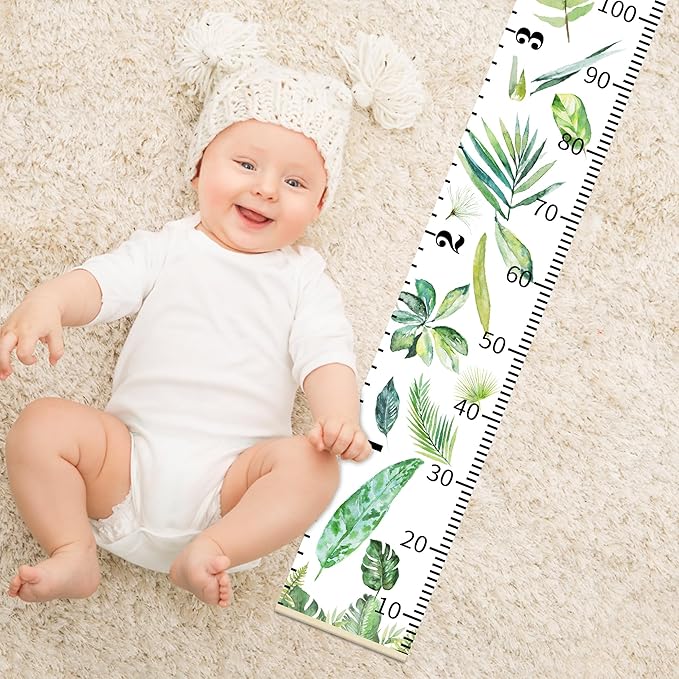 Kids Height Wall Chart Growth Chart Custom Name Child Measurement Ruler Height Tracker for Toddler, Cute Baby Shower Gift Ideas Personalized Christmas Gift Home Decor for Room Classroom Nursey Room