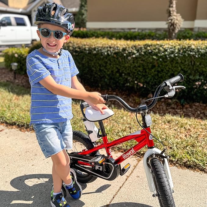 RoyalBaby Kids Helmet 0.47 lb Ultra-Lightweight & Adjustable for Ages 5-13 Years, Ideal for Cycling, Scooter, Balance Bike & More Sports, 4 Vibrant Colors Available
