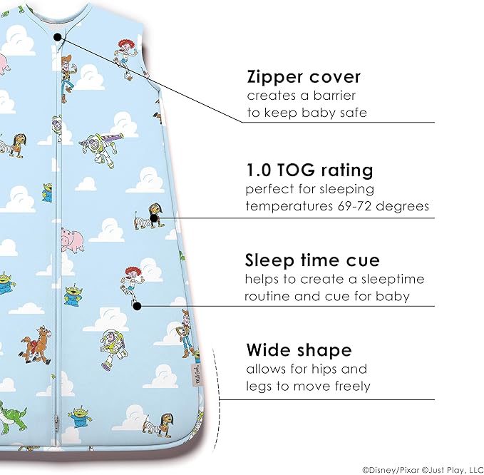 Milk Snob Disney Baby Sleeping Sack, Sleeveless Sleep Bag and Wearable Zip Up Blanket for Girl and Boy, Newborn Infant Shower