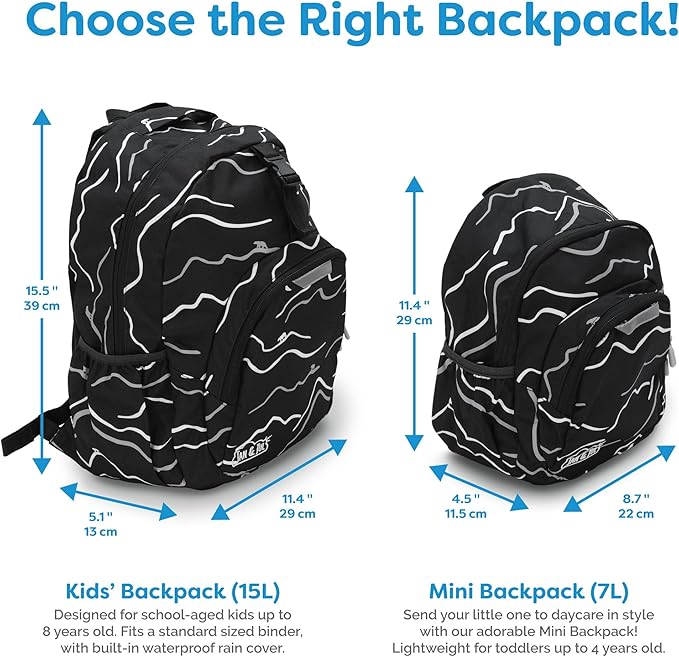 JAN & JUL Little Xplorers Kids' Backpack (Bear Mountain, One Size)