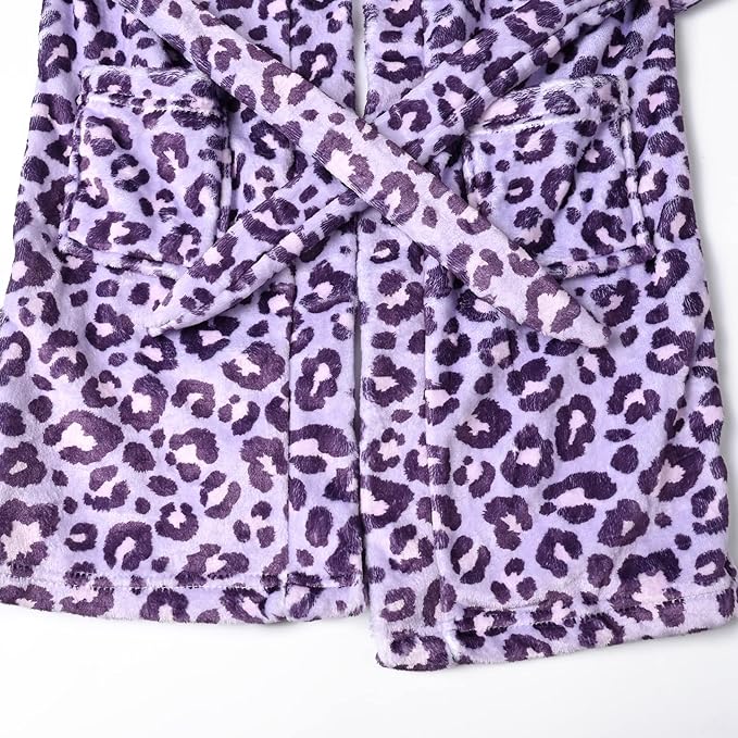 CHILDRENSTAR Girls Robe Kids Cat Bathrobes Plush Soft Fleece Pajamas Sleepwear