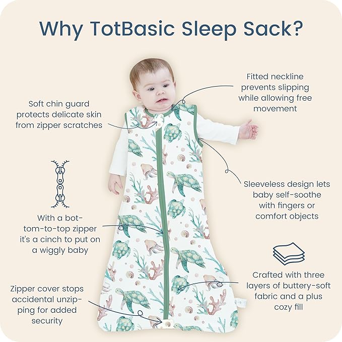 Toddler Sleep Sacks 2T-3T-4T, 0.5 TOG Light Summer Wearable Blankets, Extra Long XL Sleeping Bags, 2 Pack
