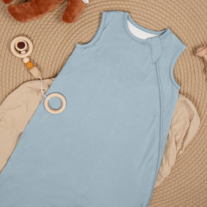 MEXXI Sleep Sack 1.0 TOG, Rayon Made from Bamboo Sleep Sack, Ultra Soft Wearable Blanket for Baby with 2-Way Zippers