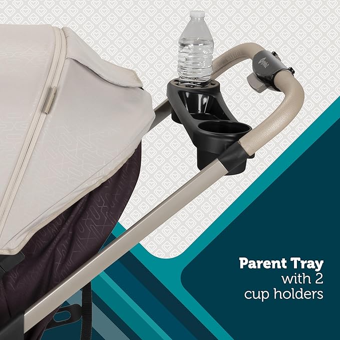 Safety 1st Deluxe Grow and Go Travel System Stroller and Car Seat Combo, 8-in-1 Car Seat, Weight Capacity 4-30 lbs, High Street