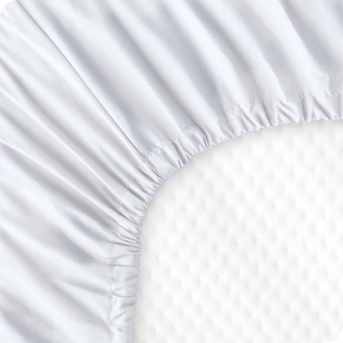Bare Home 3-Pack Fitted Crib Sheet - Premium 1800 Ultra-Soft Microfiber - Breathable - Baby Sheet - for Boys & Girls - Fits Standard Crib and Toddler Mattresses (White)