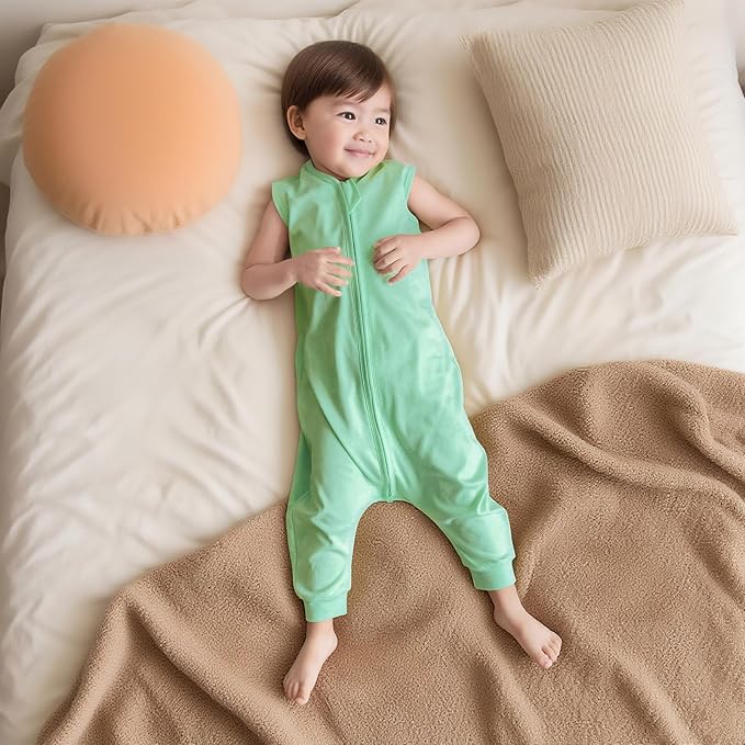 Baby Sleep Sack with Feet for Boys Girls, Infant Toddler Sleeveless Wearable Blanket Sleepsack for Early Walkers