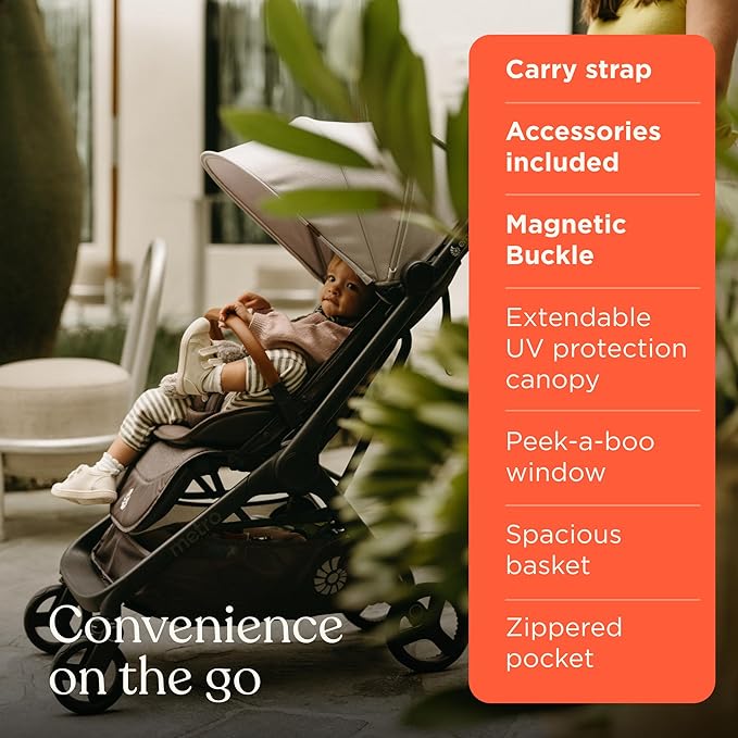 Ergobaby Metro 3 Deluxe Baby Stroller for Newborns, Infants, and Toddlers | Jet Black