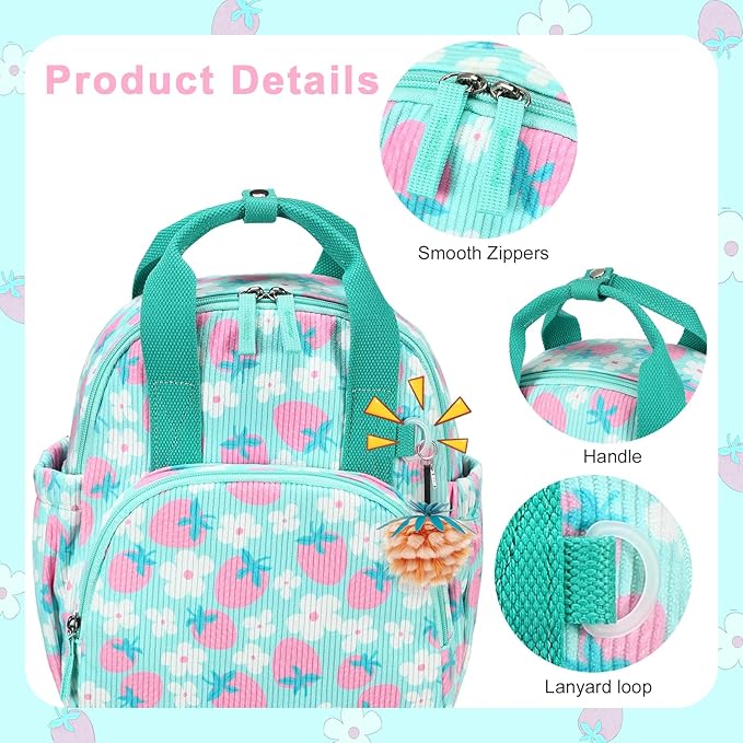 Bluboon Toddler Backpack for Girls Boys 2-4 Cute 12" Preschool Kindergarten Backpacks Kids Daycare Bags School Trave, toddler girl gifts, 2 3 4 Year Old Girl Gifts