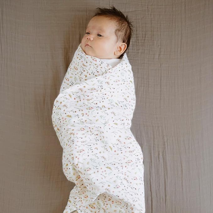 Little Unicorn 100% Natural Organic Cotton Muslin Crib Sheets | Breathable, Naturally Soft Fabric (Driftwood)