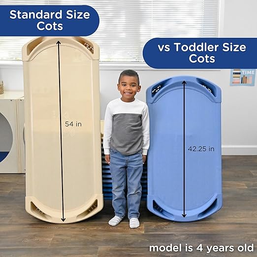 Angeles AFB5731OB Space Line Single Cot, Toddler, 42.5" Height, 22" Length, 5" Width, Blue