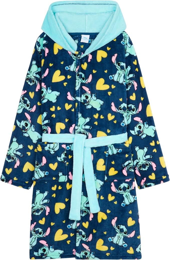 Get Trend Fleece Bathrobe for Girls, Teens, Dressing Gown, Soft Hooded Robe, Cozy Loungewear, Sleepwear Gifts for Girls