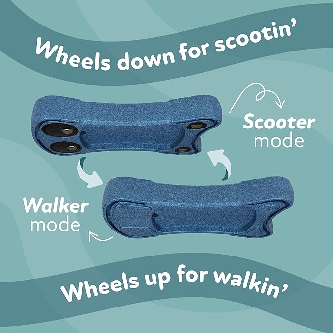 Nuby Boogie Buggy 3-in-1 Scooter for Kids – Walker, Scooter & Caster Board, Lightweight EPP Foam, Waterproof, Indoor & Outdoor Ride-On Toy, Balance & Coordination Development, Blue Boogie Buggy