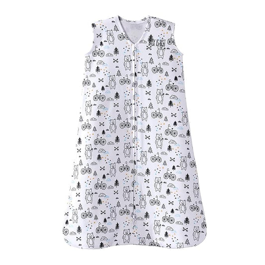 HALO SleepSack, 100% Cotton Wearable Blanket, Swaddle Transition Sleeping Bag, TOG 0.5, Huggy Bears, Large, 12-18 Months