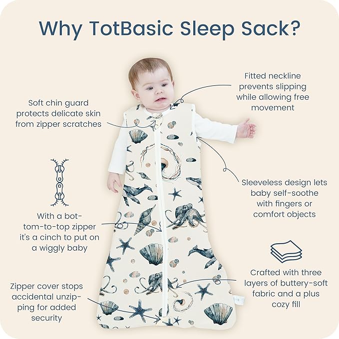 Toddler Sleep Sacks 2T-3T-4T, 0.5 TOG Light Summer Wearable Blankets, Extra Long XL Sleeping Bags, 2 Pack