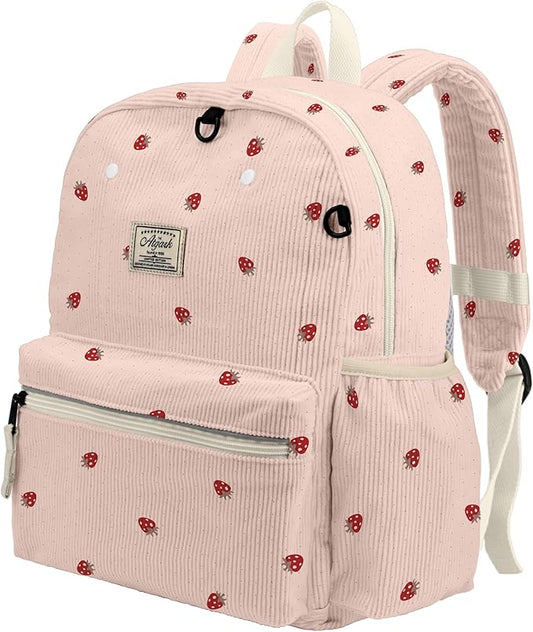 Corduroy Kids Backpack for Boys 6-10: Boys Girls Backpacks for Elementary Kindergarten 15” H Fit Folder