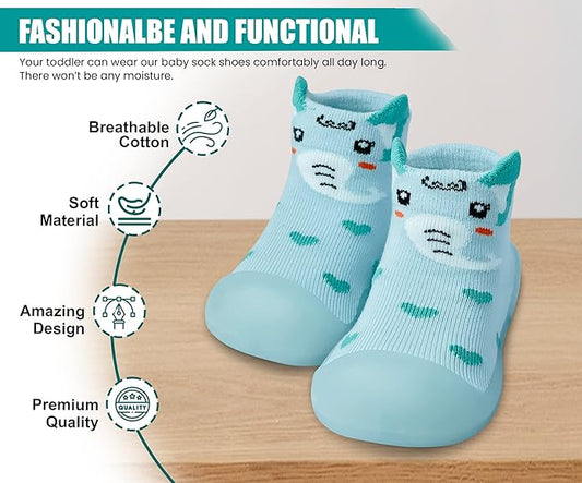 Baby Sock Shoes Boys Girls First Walking Shoes Non-Slip Slippers Soft Sole Sneakers Toddler Infant Babygirl