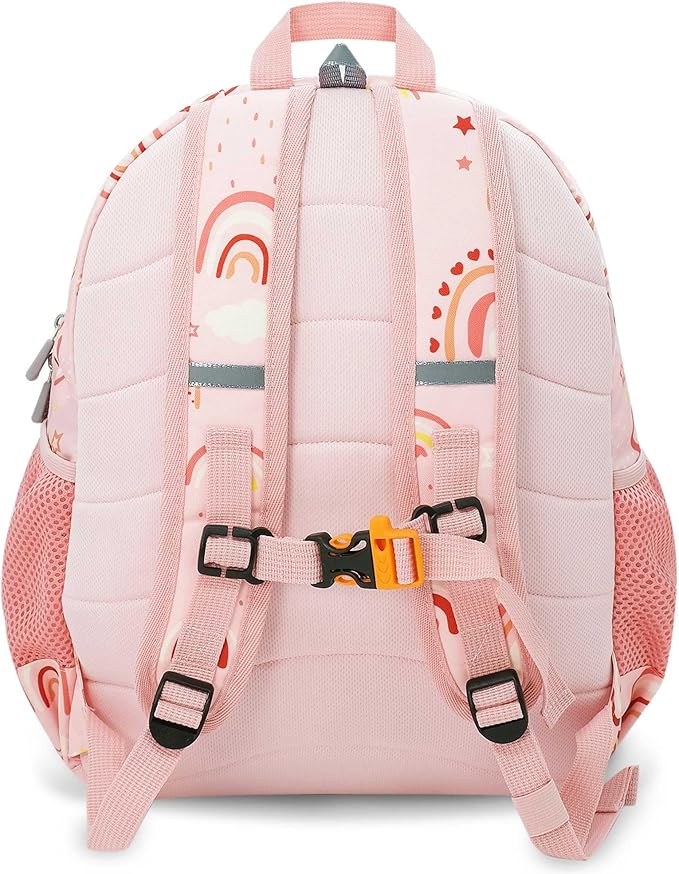 JAN & JUL Little Xplorers Kids' Backpack (Pink Rainbow, One Size)