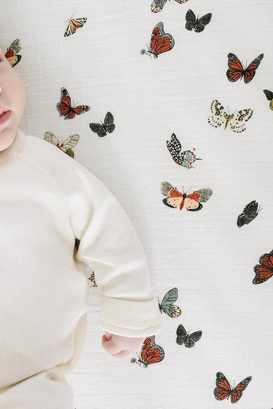 Clementine Kids Crib Sheets (Butterfly)