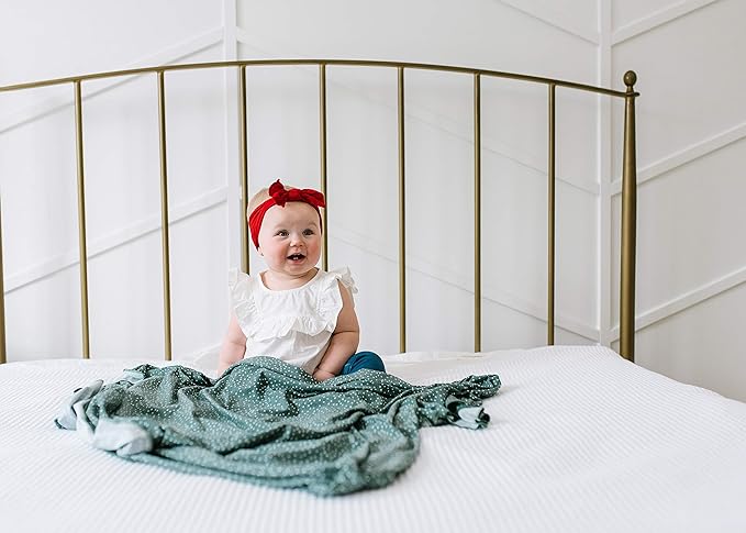 Copper Pearl Baby Swaddle Blanket - Premium Knit Baby Blanket, Large Soft Stretchy Receiving Blankets for Baby Boy and Girl, Swaddles for Newborn, Infant, and Toddler (Juniper)