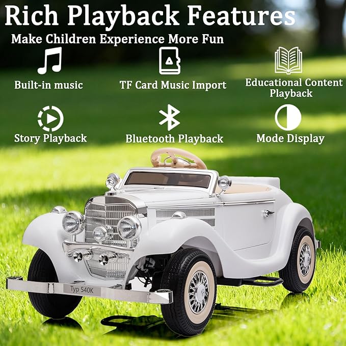 Electric Car for Kids, 24V Ride on Toys Licensed Mercedes Benz, Power Vehicles Wheels Parent-Child Max Load 220Ibs with Parent Remote LED Headlights