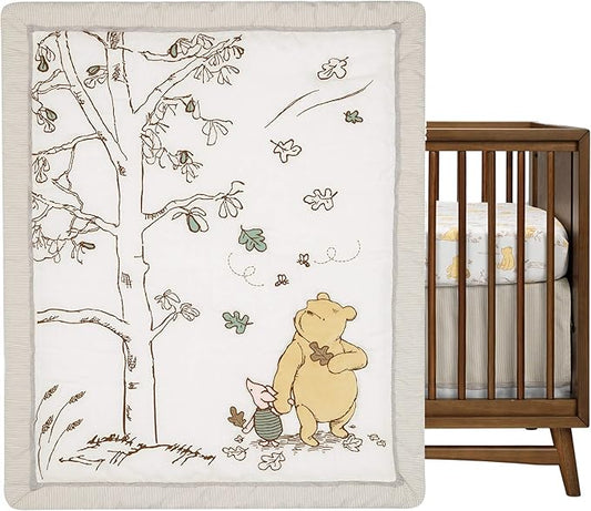Lambs & Ivy Disney Baby Storytime Pooh 3-Piece Nursery Crib Bedding Set