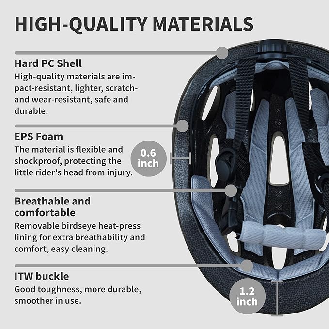 RoyalBaby Kids Helmet 0.47 lb Ultra-Lightweight & Adjustable for Ages 5-13 Years, Ideal for Cycling, Scooter, Balance Bike & More Sports, 4 Vibrant Colors Available