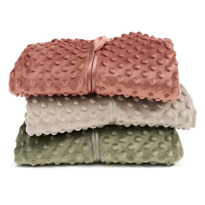 HALO Sleepsack Swaddle, 3-Way Adjustable Swaddle Blanket, TOG 3.0, Velboa, Fawn Grey Plush Dots, Small, 3-6 Months