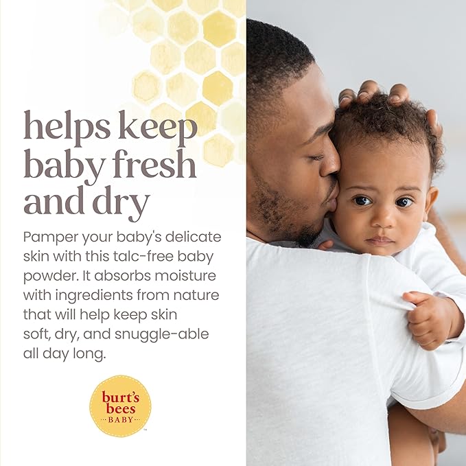Burt's Bees Stocking Stuffers, Baby Dusting Powder, 100% Natural Origin, Talc-Free, Pediatrician Tested, 7.5 Ounces, Pack May Very