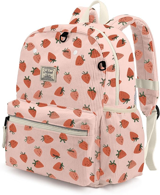 atgark Corduroy Toddler Backpack for Girls 2-5: Preschool Backpack for Girls