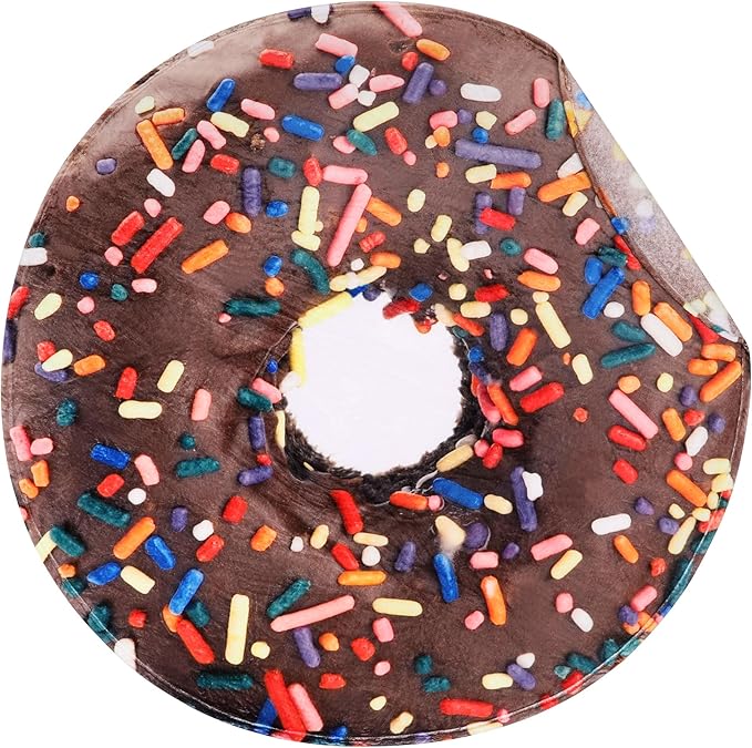 SeaRoomy Donuts Novelty Funny Flannel Round Blanket - Funny Gifts for Teens Boys and Girls