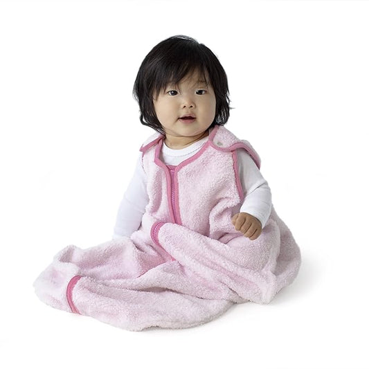 Baby Deedee Sleep Nest Teddy Baby Sleeping Bag, Pink, Medium (6-18 Months)