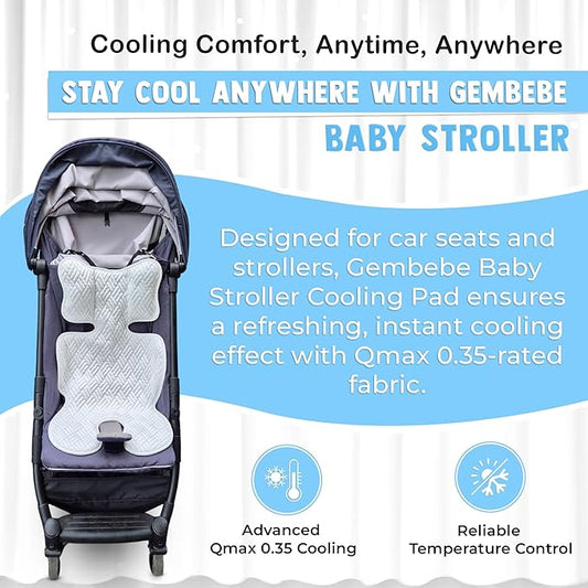 Baby Stroller Cooling pad car seat Cooling pad Universal Ice Cushion for car seat & Baby Stroller Liner | Baby Cooling Item in hot Summer Qmax 0.35